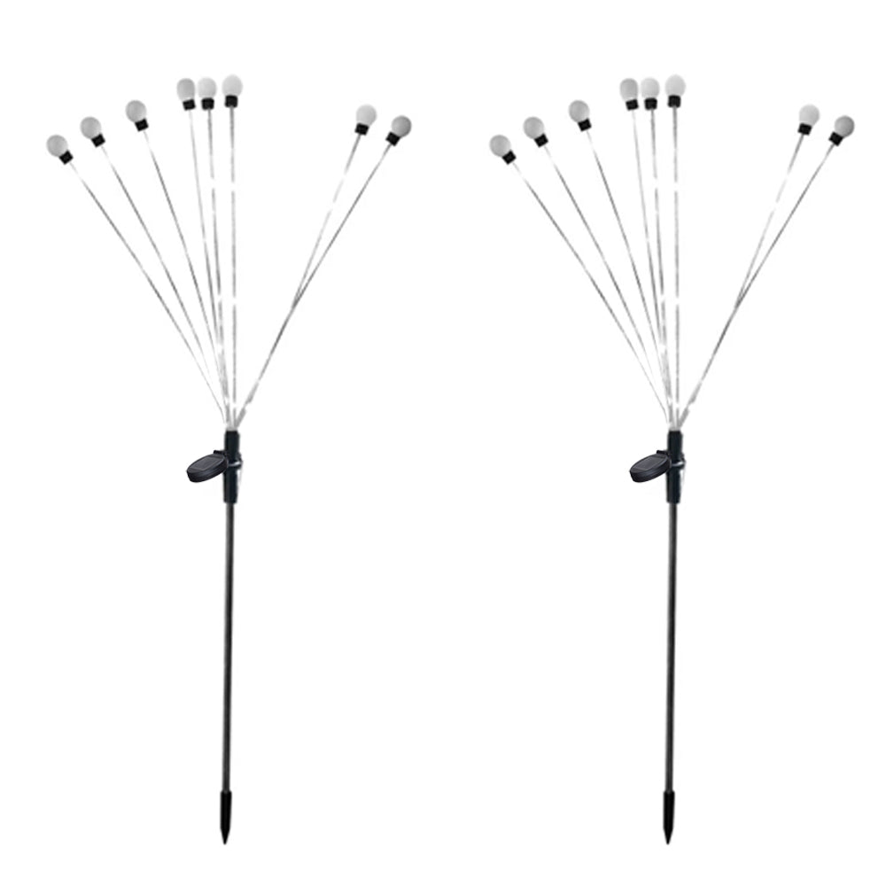 Solar Garden Lights Solar Powered Firefly Lights Flickering Bulbs Outdoor Garden Patio String Lamp