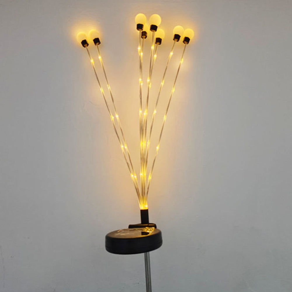 Solar Garden Lights Solar Powered Firefly Lights Flickering Bulbs Outdoor Garden Patio String Lamp
