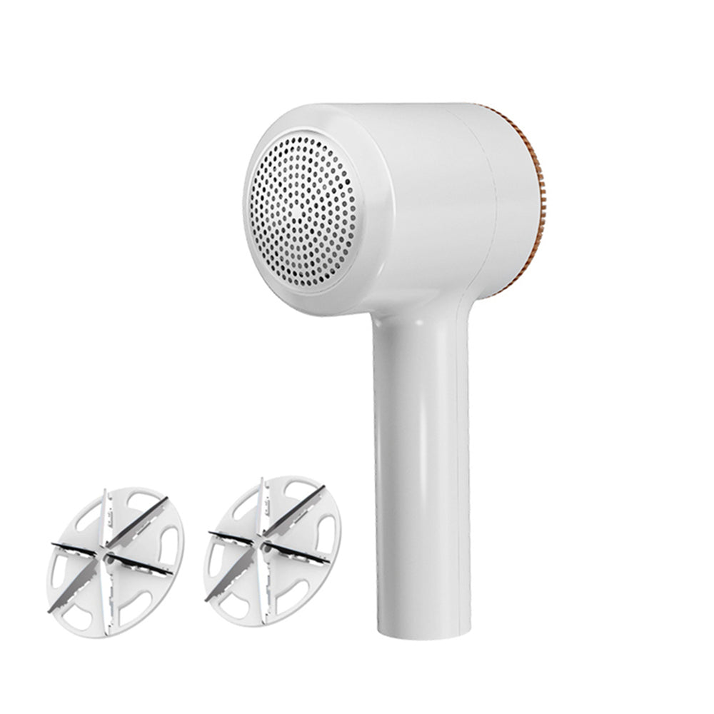 Fabric Shave Rechargeable Electric Lint Remover Sweater Couch Fabric Pill Shaver -White
