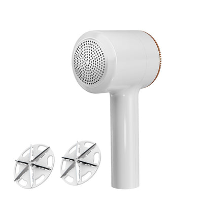 Fabric Shave Rechargeable Electric Lint Remover Sweater Couch Fabric Pill Shaver -White