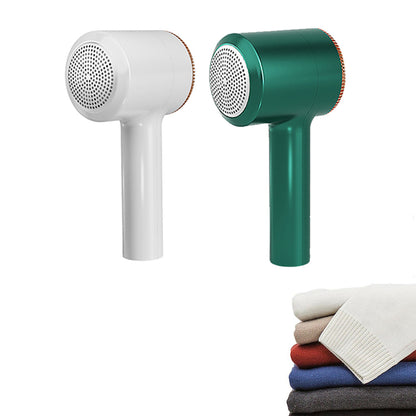 2pcs Fabric Shave Rechargeable Electric Lint Remover Sweater Couch Fabric Pill Shaver -Green and White