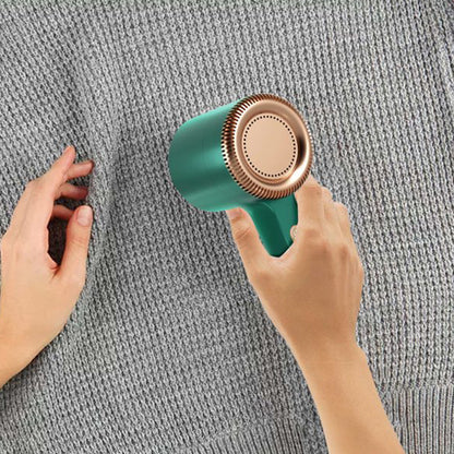 Fabric Shave Rechargeable Electric Lint Remover Sweater Couch Fabric Pill Shaver -Green