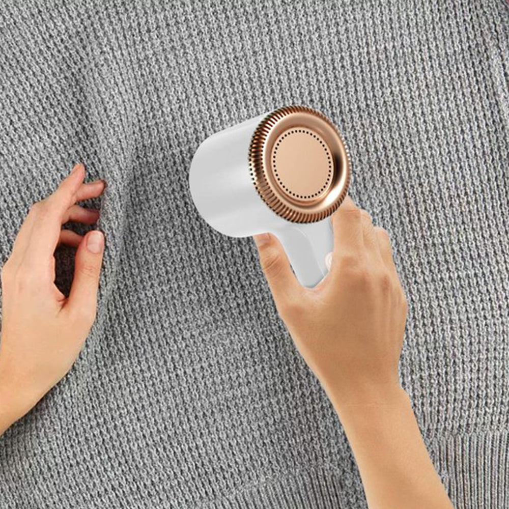 Fabric Shave Rechargeable Electric Lint Remover Sweater Couch Fabric Pill Shaver -White
