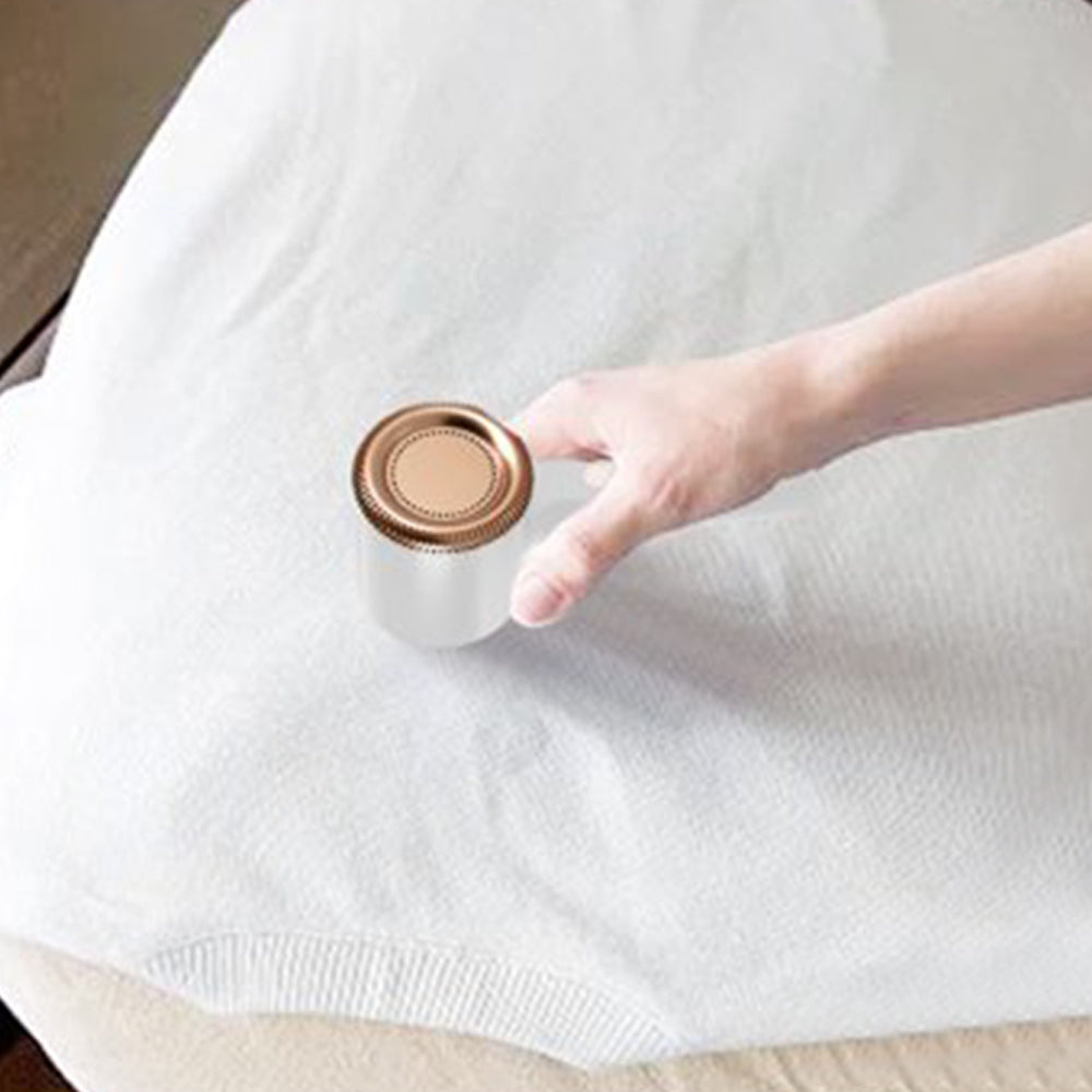 Fabric Shave Rechargeable Electric Lint Remover Sweater Couch Fabric Pill Shaver -White