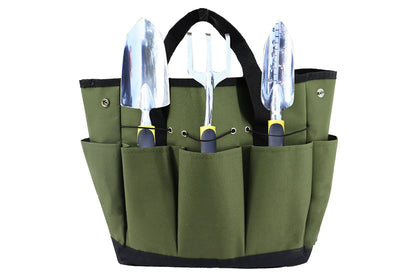 Gardening Tool Bag with Pockets Garden Plant Tool Set Store Content Bag-Army Green