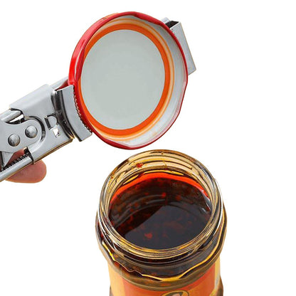 Bottle Opener Multifunctional Stainless Steel Can Opener Jar Lid Gripper Opener Kitchen Accessories