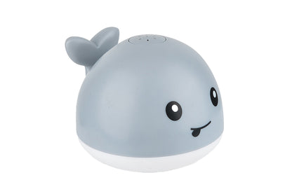 Toy Bath Toys Light Up Whale Spray Water Bathtub Toys for Boys Girls-Grey