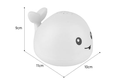 Toy Bath Toys Light Up Whale Spray Water Bathtub Toys for Boys Girls-White