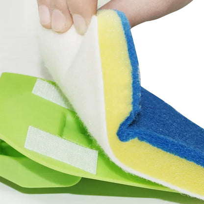 Extendable Long Handle Cleaning Brush Kit Tub Tile Scrubber Brush
