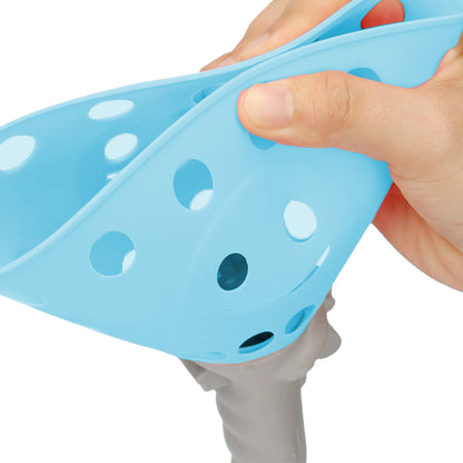 Toy Kids Catch Ball Game with 2 Catch Launcher Baskets and 4 Balls -Blue