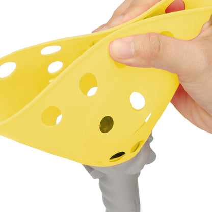 Toy Kids Catch Ball Game with 2 Catch Launcher Baskets and 4 Balls -Yellow