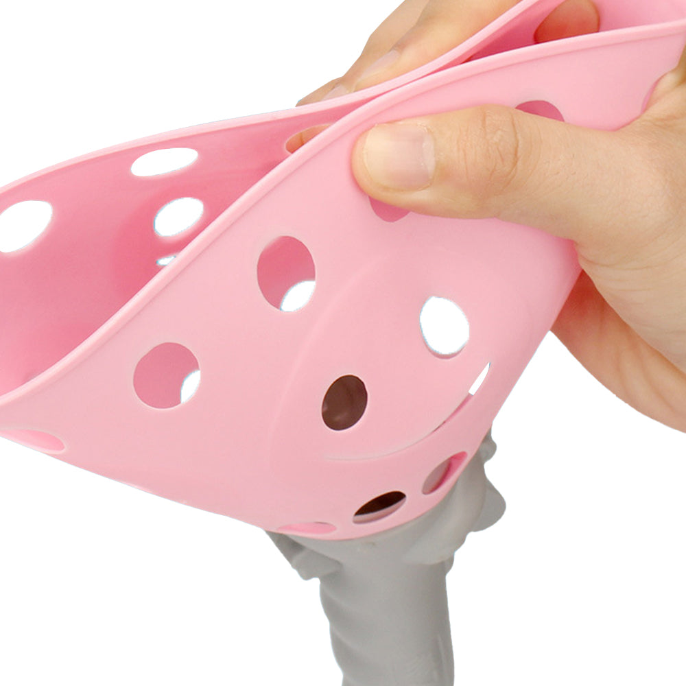 Toy Kids Catch Ball Game with 2 Catch Launcher Baskets and 4 Balls -Pink