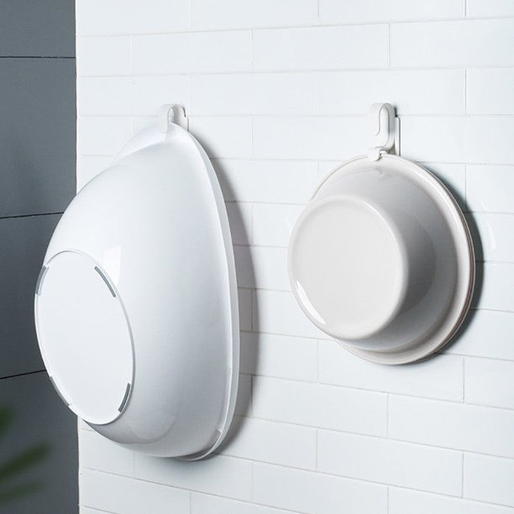 2Pcs Upper And Lower Double Washbasin Hook Storage Wall Hanger
