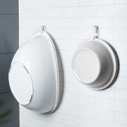 2Pcs Upper And Lower Double Washbasin Hook Storage Wall Hanger