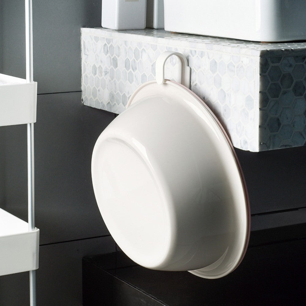 2Pcs Upper And Lower Double Washbasin Hook Storage Wall Hanger