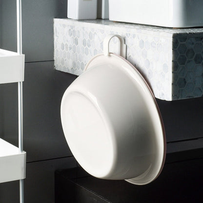 2Pcs Upper And Lower Double Washbasin Hook Storage Wall Hanger