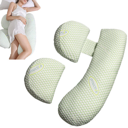 Pregnancy Pillows for Sleeping Maternity Body Pillows Support Pillow for Back Legs Waist -Green