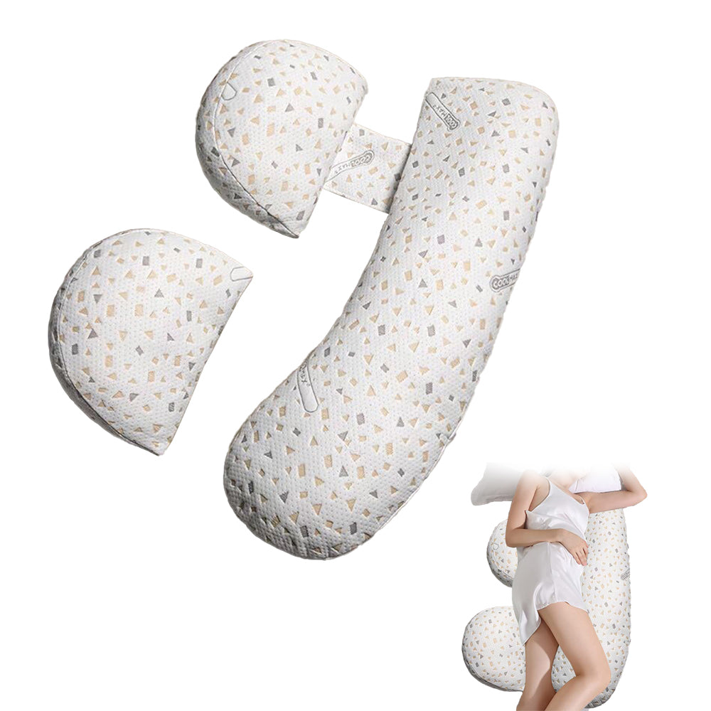Pregnancy Pillows for Sleeping Maternity Body Pillows Support Pillow for Back Legs Waist -White