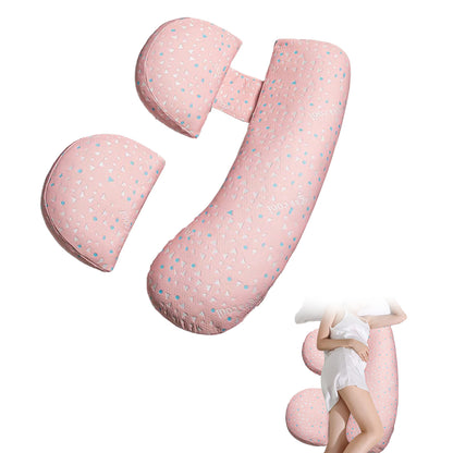 Pregnancy Pillows for Sleeping Maternity Body Pillows Support Pillow for Back Legs Waist -Pink