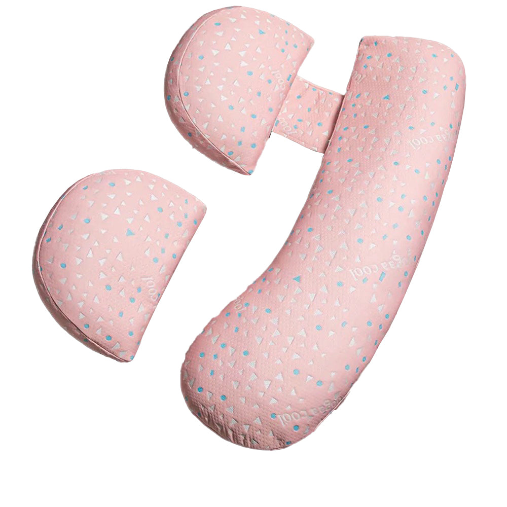 Pregnancy Pillows for Sleeping Maternity Body Pillows Support Pillow for Back Legs Waist -Pink