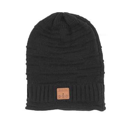 Bluetooth Wireless Headset Music Beanie Hat - Black