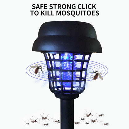 4Pcs/8Pcs Solar LED Light & UV Bug Zapper Mosquito Fly Insect Repeller Killer Garden Path Lamp