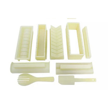 DIY Sushi Maker Making Kit Rice Roller Mold Set Beginners Homemade Kitchen Tool