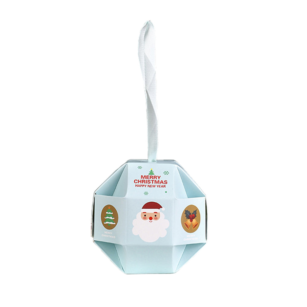 10X Christmas Candy Gift Boxes with Ribbon Cookie Dessert Packaging Bag