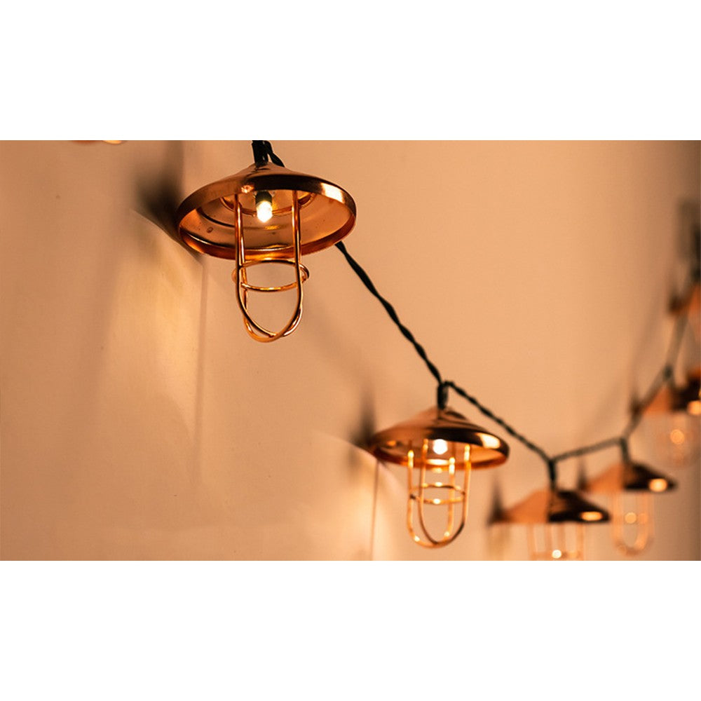 2pcs Solar Powered Morocco Metal String Light