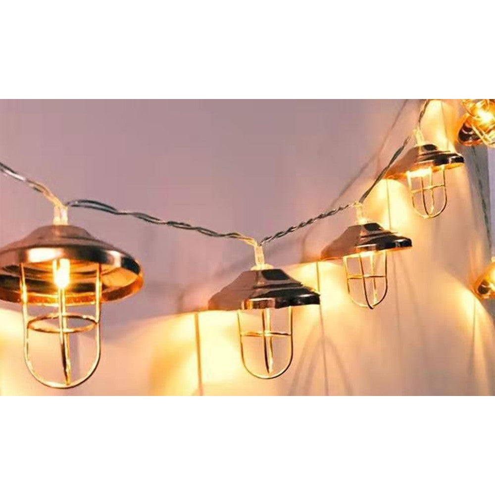 2pcs Solar Powered Morocco Metal String Light