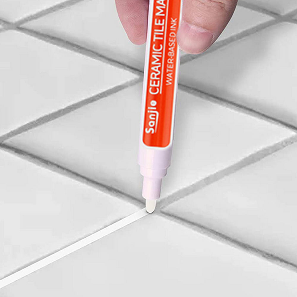 Set of 5Pcs Fast Drying Waterproof Grout Tile Repair Pen White