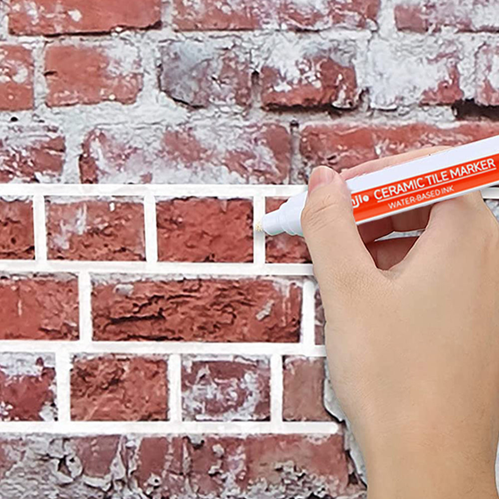 Set of 5Pcs Fast Drying Waterproof Grout Tile Repair Pen White