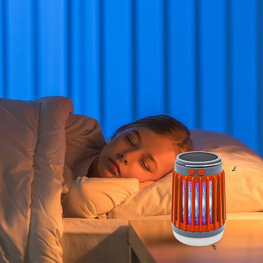 Solar Mosquito Killer Lamp USB Mosquito Camp Lamp Flashlight-Orange