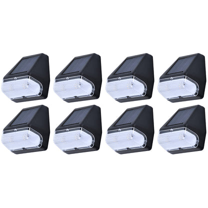 8 Piece Solar Wall Light