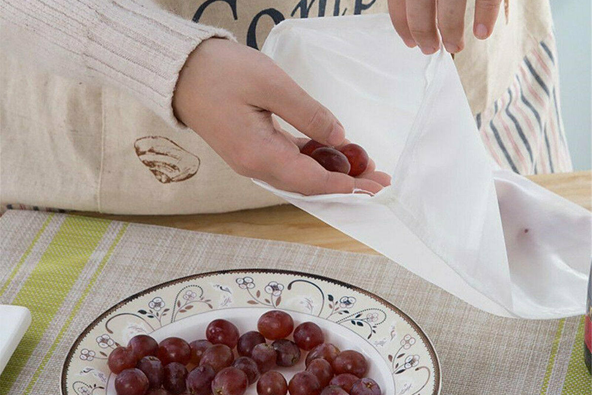 5 Piece Reusable Mesh Food Strainer Filter Bags