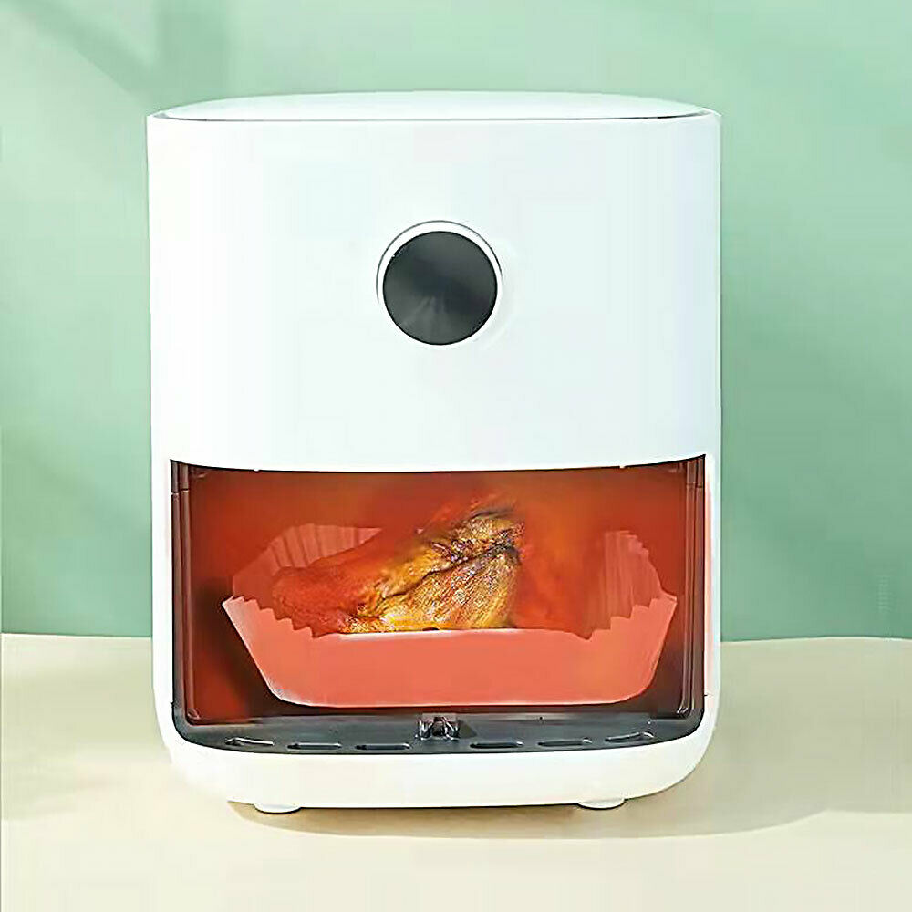 100 PCS Disposable Air Fryer Paper Liners Grease and Water Proof Non Stick-White