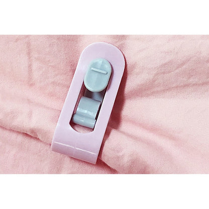 24pcs Duvet Pin Duvet Clips Bed Quilt Donuts Holders Comforter Grippers without Needle -Pink