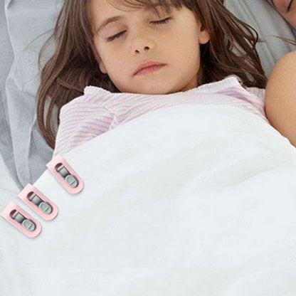 24pcs Duvet Pin Duvet Clips Bed Quilt Donuts Holders Comforter Grippers without Needle -Pink