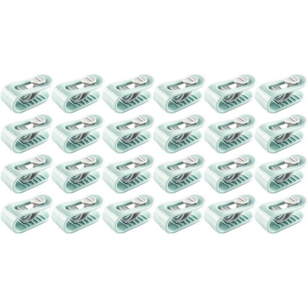24pcs Duvet Pin Duvet Clips Bed Quilt Donuts Holders Comforter Grippers without Needle -Green