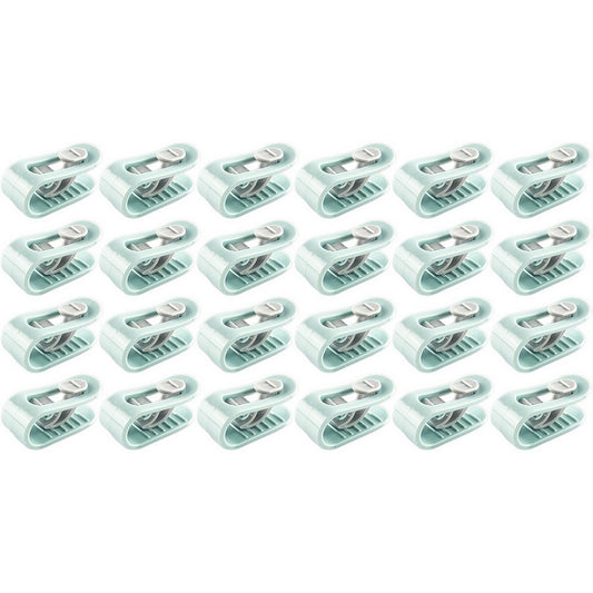24pcs Duvet Pin Duvet Clips Bed Quilt Donuts Holders Comforter Grippers without Needle -Green