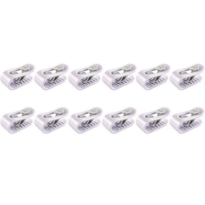 12pcs Duvet Pin Duvet Clips Bed Quilt Donuts Holders Comforter Grippers without Needle -Purple