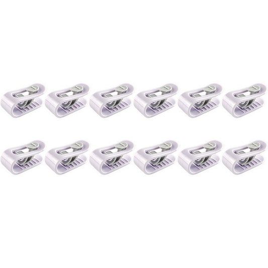 12pcs Duvet Pin Duvet Clips Bed Quilt Donuts Holders Comforter Grippers without Needle -Purple