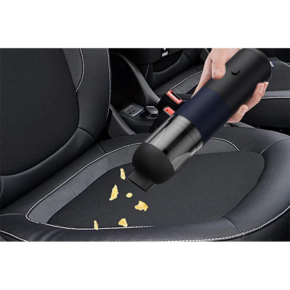 2pcs Handheld Vacuum Cleaner Cordless Portable Car Vacuum Detailing Kit for Travel RV Camper -Black