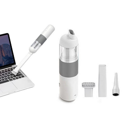 2pcs Handheld Vacuum Cleaner Cordless Portable Car Vacuum Detailing Kit for Travel RV Camper -White