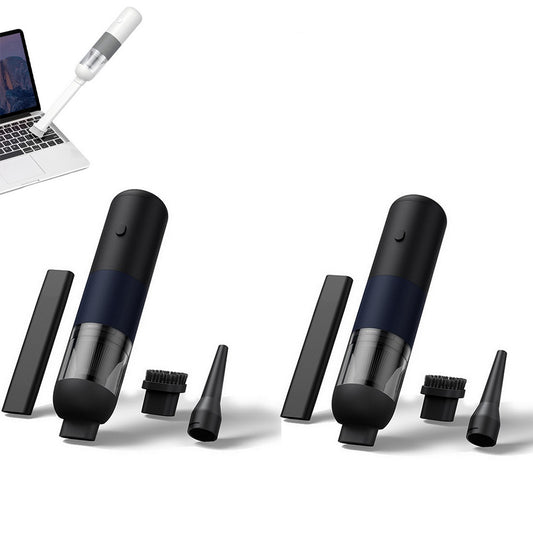 2pcs Handheld Vacuum Cleaner Cordless Portable Car Vacuum Detailing Kit for Travel RV Camper -Black