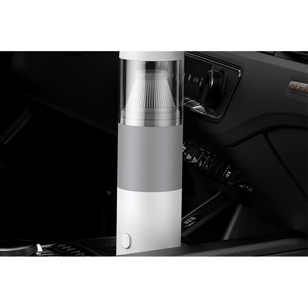 2pcs Handheld Vacuum Cleaner Cordless Portable Car Vacuum Detailing Kit for Travel RV Camper -White