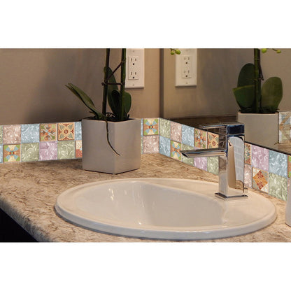 2Pcs Self-Adhesive Thickened Decor Tile Stickers