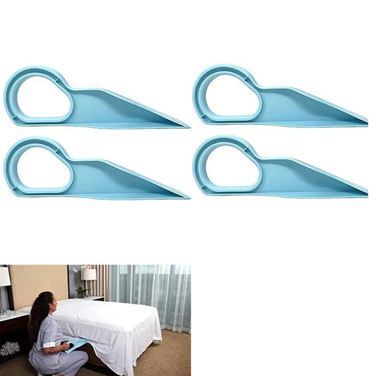 4pcs Ergonomic Mattress Lifter Wedge Elevator Bed Making Tool