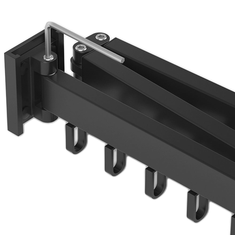 Wall Mounted Clothes Hanger Rack Folding Space Saver Laundry Drying Rack Wall Mount -L