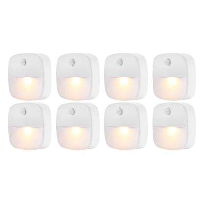 8 Piece Motion Sensor Closet Lights - Warm White